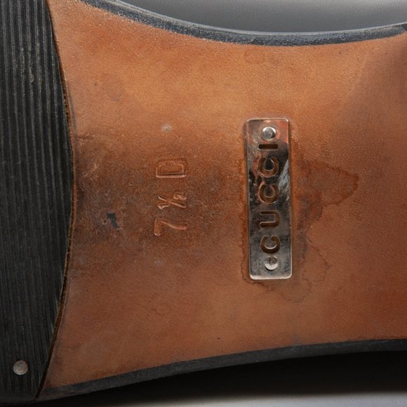 Gucci Black Leather Cap Toe Oxford Shoes - Picture 5 of 6